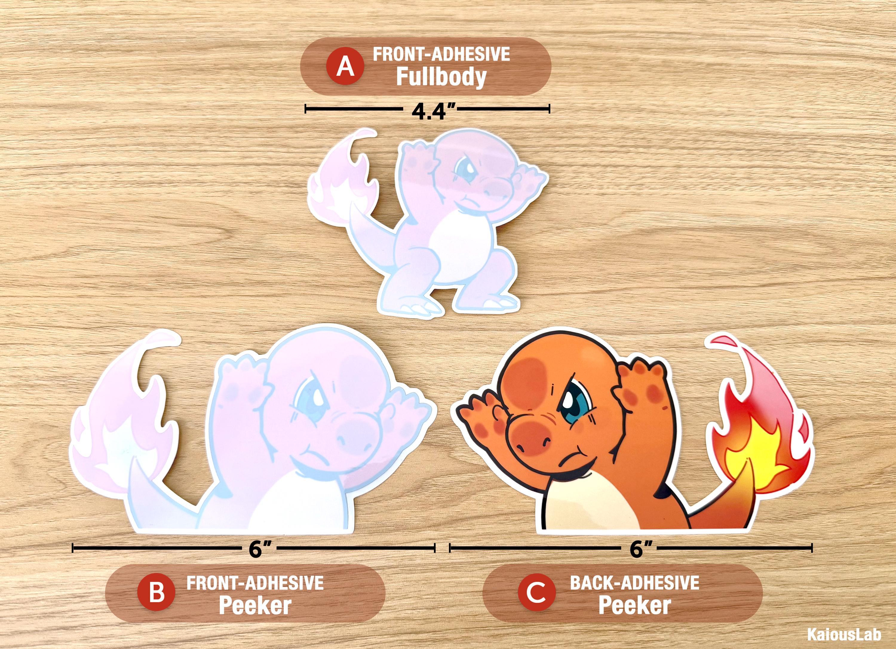 Char *NEW* Peeker Sticker • Car Window • Starter Easter Egg • Pokopia