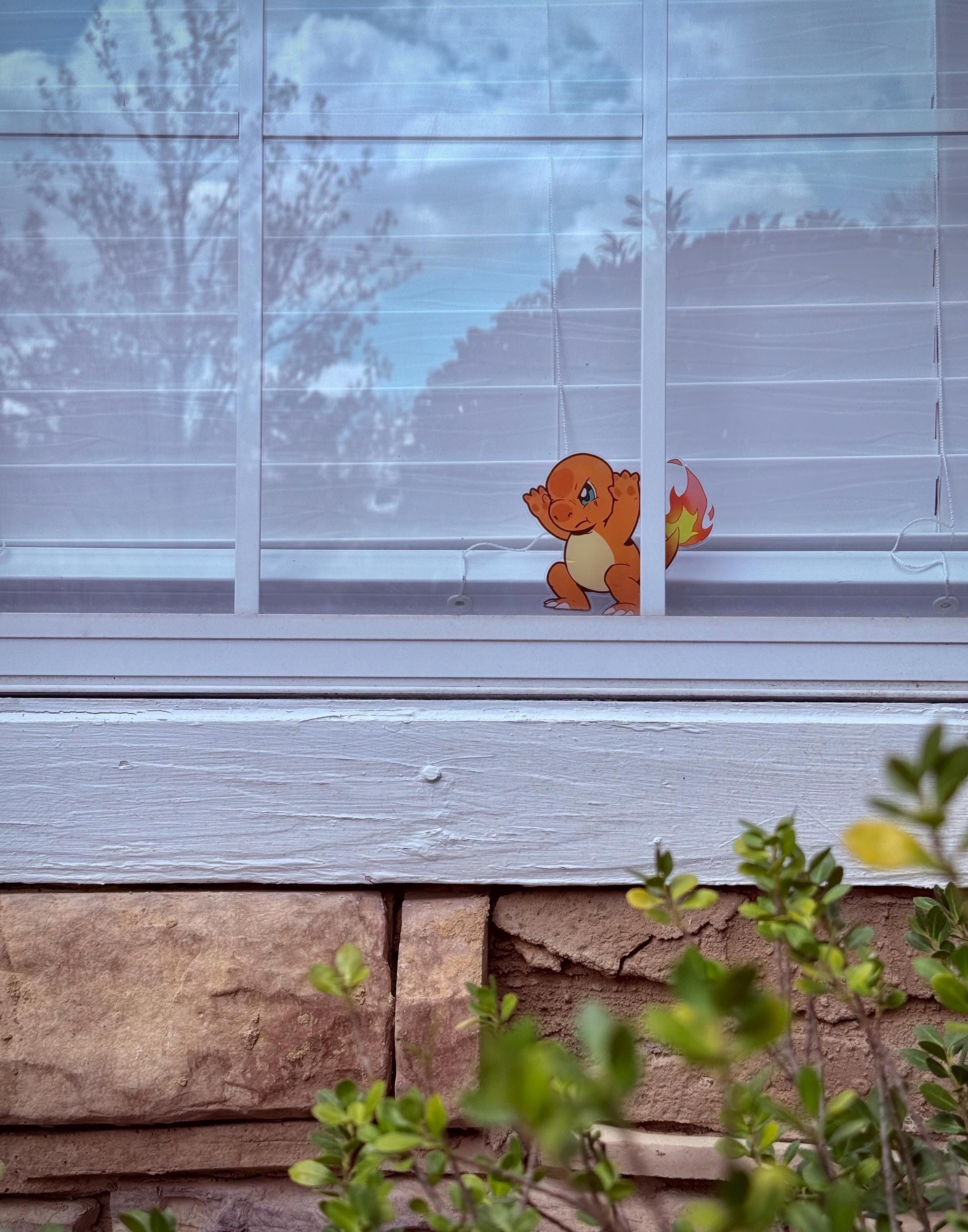 Char *NEW* Peeker Sticker • Car Window • Starter Easter Egg • Pokopia